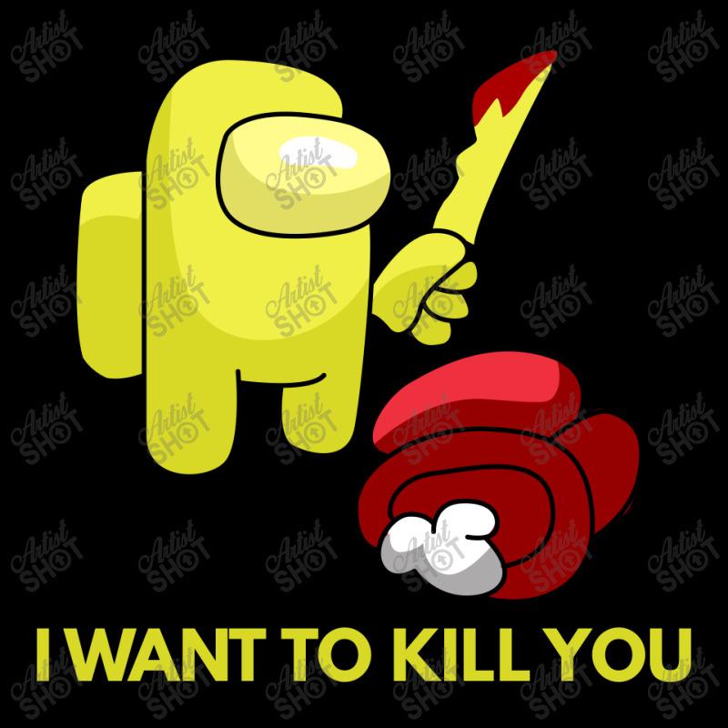 I Want To Kill You Yellow V-neck Tee | Artistshot