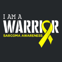 Womens I Am A Warrior Ewings Sarcoma Cancer Awareness Month Support V Crewneck Sweatshirt | Artistshot