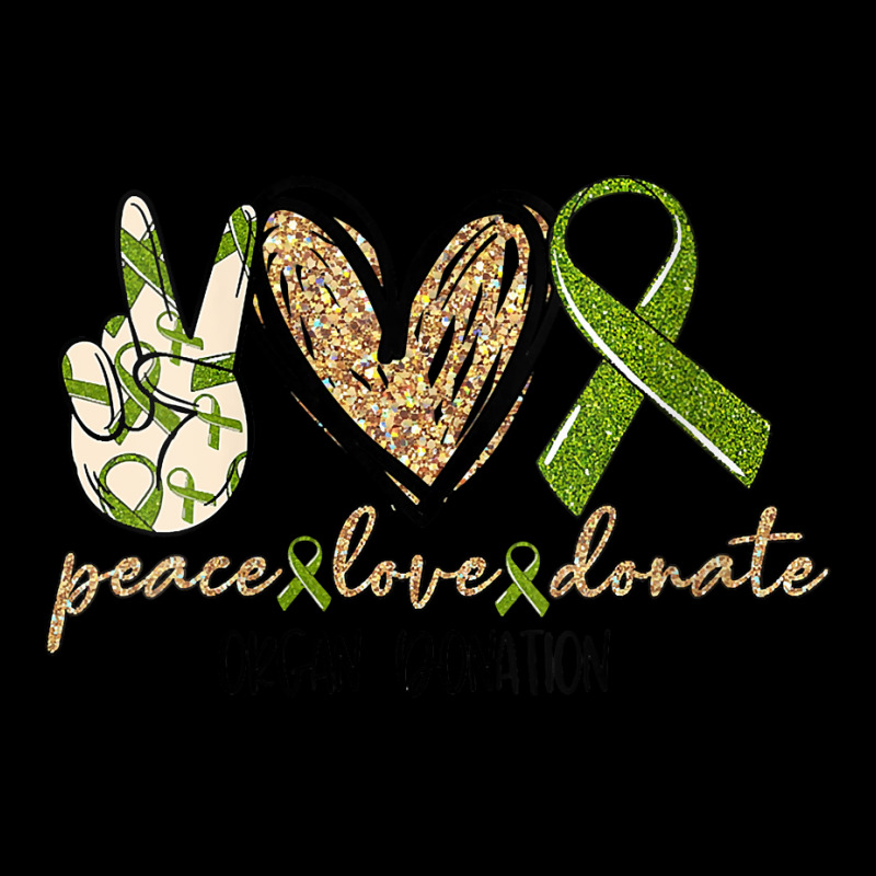 Womens Organ Donation Peace, Love, Donate, Give Someone Life Donate V Cropped Sweater by ebertfran1985 | Artistshot