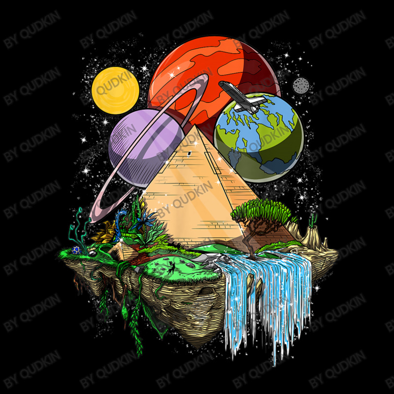 Planets And Pyramids V-neck Tee | Artistshot