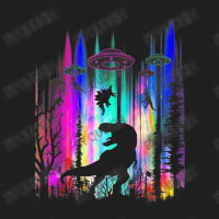 Alien Ufo T-rex Abduction Colorful Forest Ladies Polo Shirt | Artistshot