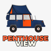 Penthouse View Design For Rooftop Tent Camping Enthusiast T Shirt Ladies Fitted T-shirt | Artistshot