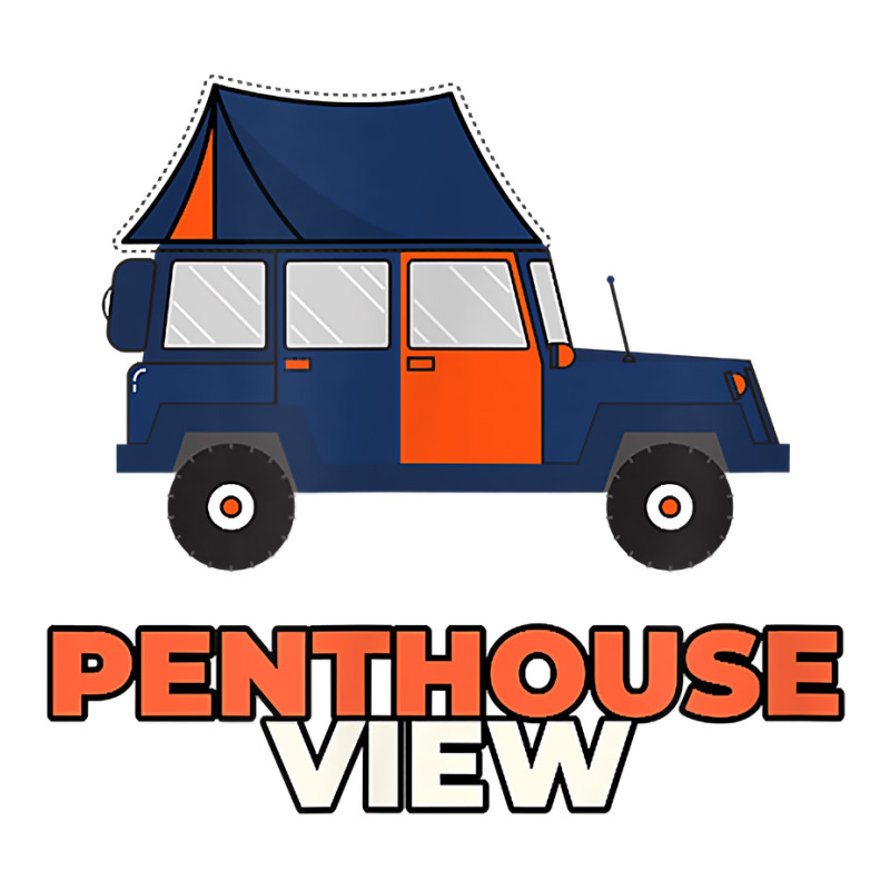 Penthouse View Design For Rooftop Tent Camping Enthusiast T Shirt Crop Top by belenfinl | Artistshot