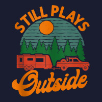 Camping Still Plays Outside Caravan Rv Trailer Tank Top Women's V-neck T-shirt | Artistshot