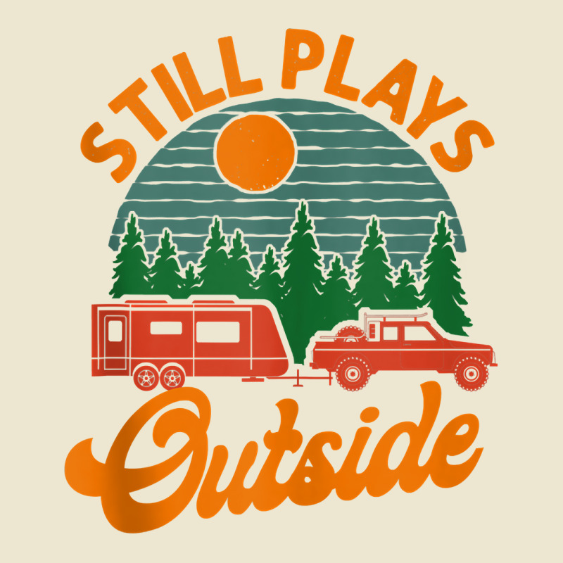 Camping Still Plays Outside Caravan Rv Trailer Tank Top Cropped Hoodie by belenfinl | Artistshot