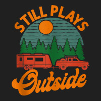 Camping Still Plays Outside Caravan Rv Trailer Tank Top Ladies Polo Shirt | Artistshot