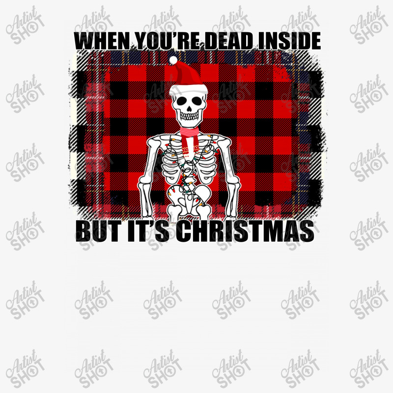 When You Re Dead Inside But It Christmas Skeleton Champion Hoodie | Artistshot