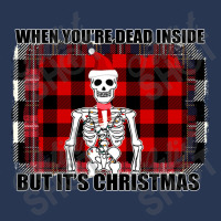 When You Re Dead Inside But It Christmas Skeleton Men Denim Jacket | Artistshot