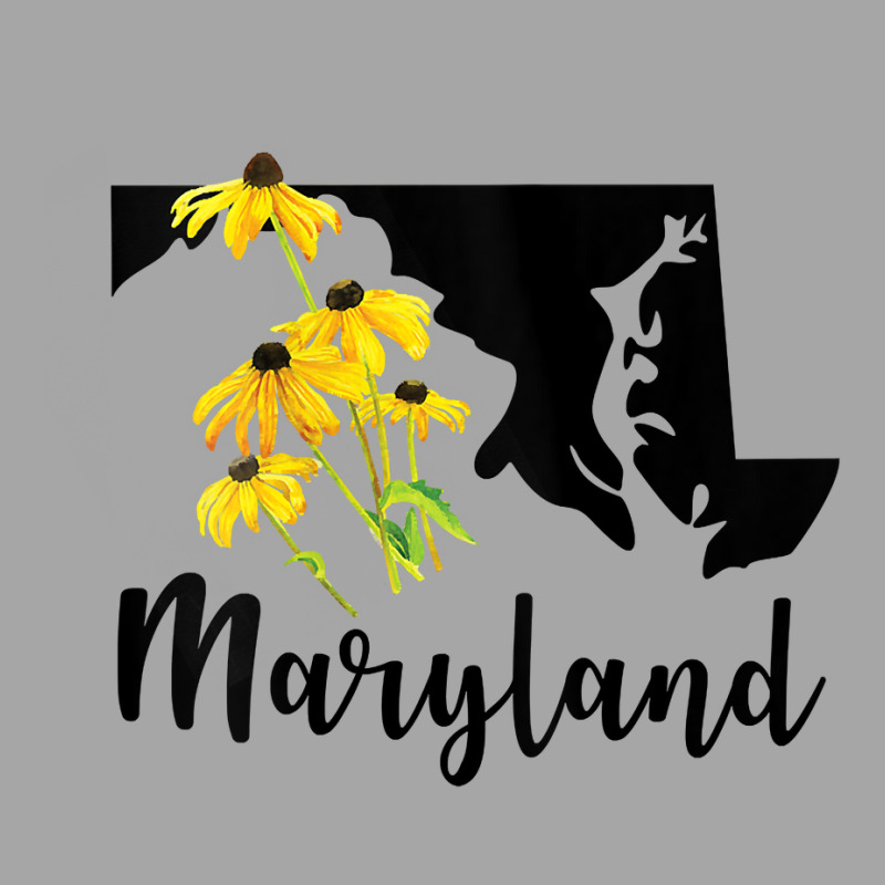 Womens Maryland Floral Black Eyed Susan Handwritten State Inspired Tan Toddler Sweatshirt by ebertfran1985 | Artistshot