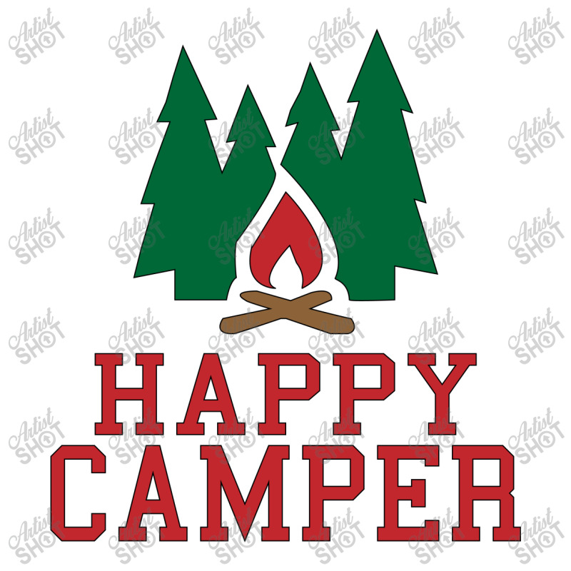 Happy Camper V-neck Tee | Artistshot