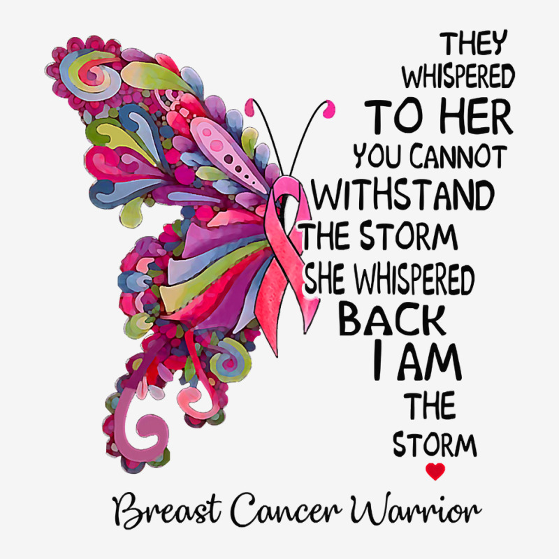 Womens Pink Butterfly I Am The Storm Breast Cancer Warrior T Shirt 15 Oz Coffee Mug | Artistshot