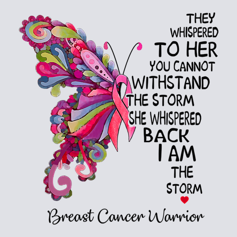 Womens Pink Butterfly I Am The Storm Breast Cancer Warrior T Shirt Bucket Hat | Artistshot