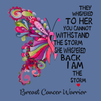 Womens Pink Butterfly I Am The Storm Breast Cancer Warrior T Shirt Lightweight Hoodie | Artistshot