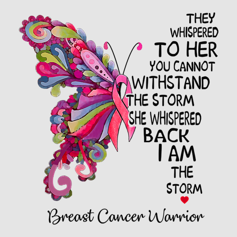 Womens Pink Butterfly I Am The Storm Breast Cancer Warrior T Shirt Medium-length Apron | Artistshot