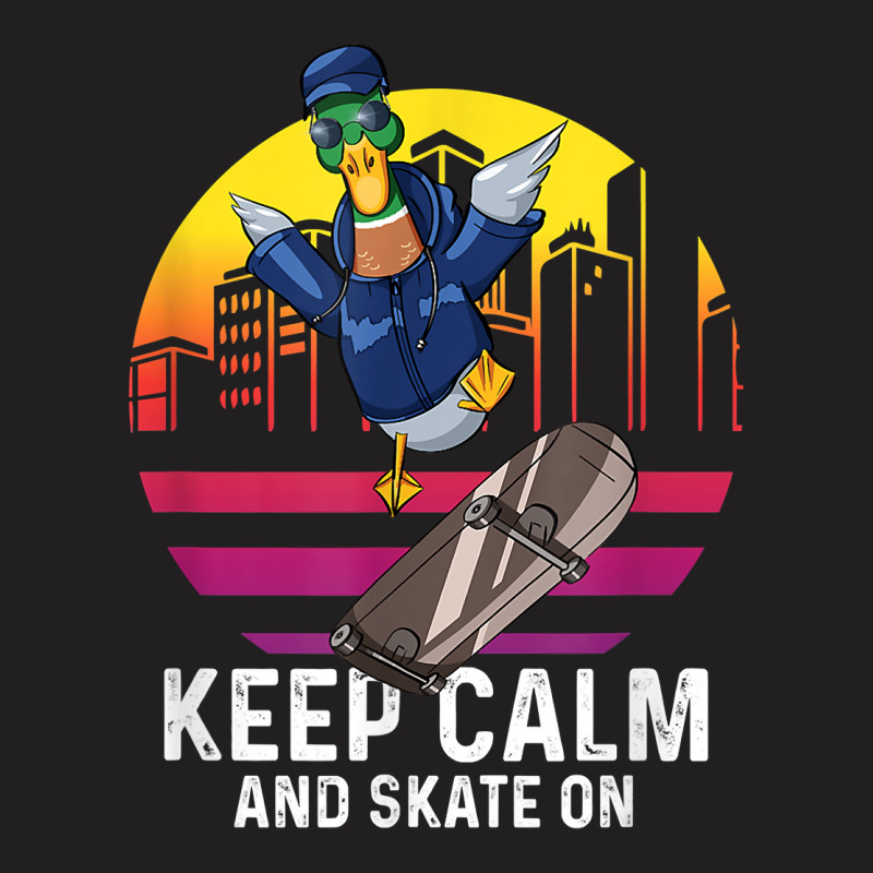 Duck Skater Skate On Longboard Skateboard Halfpipe Skating T Shirt T-shirt | Artistshot