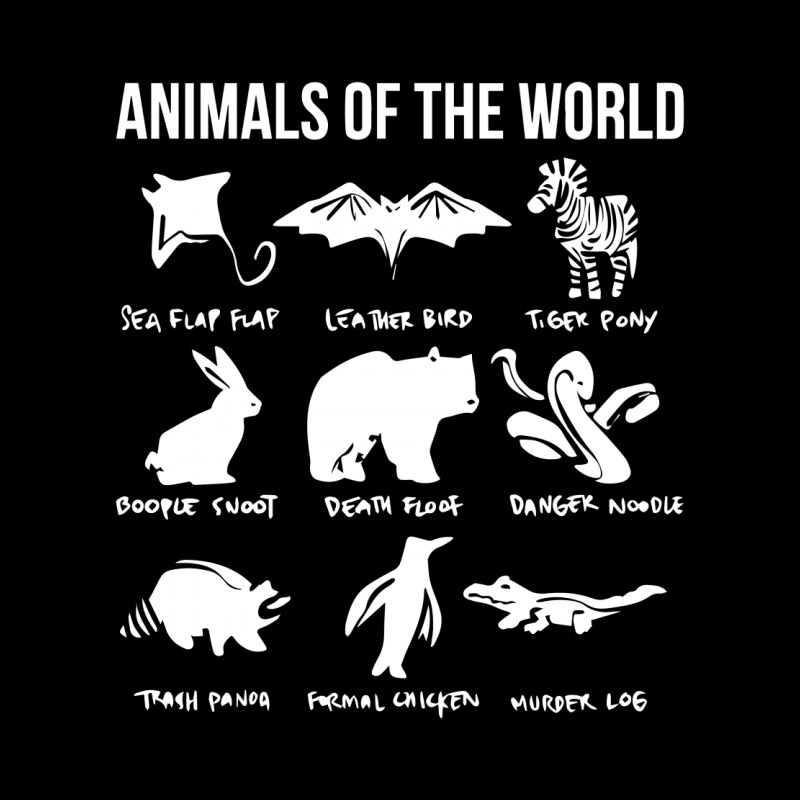 Animals Of The World Funny Vintage Humor Classic Pocket T-shirt | Artistshot