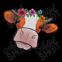 Cow With Flowers Fleece Short | Artistshot