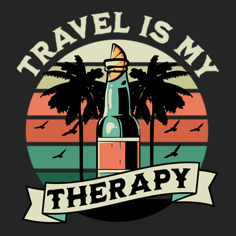 Travel Is My Therapy Quote Design Unisex Hoodie by bila | Artistshot