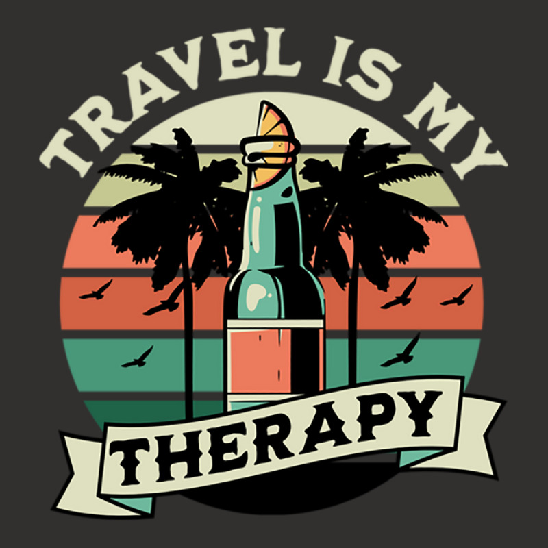 Travel Is My Therapy Quote Design Champion Hoodie by bila | Artistshot