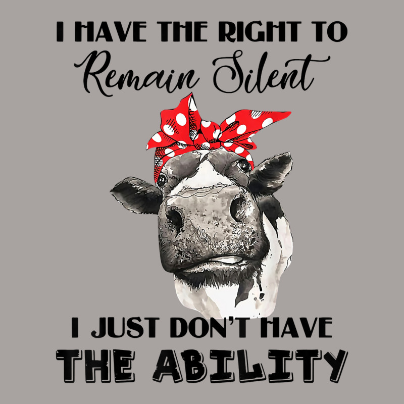 I Have The Right To Remain Silent I Don't Have Ability Funny T Shirt Racerback Tank by darelychilcoat1989 | Artistshot