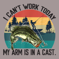 Mens I Can't Work Today, My Arm Is In A Cast, Fishing Vintage T Shirt Vintage Short | Artistshot