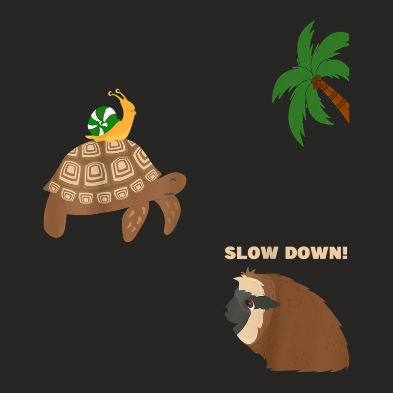 Sloth And Turtle Snail Running T Shirt Ladies Fitted T-Shirt by Smykowskicalob1991 | Artistshot