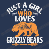 Bear Just A Girl Who Loves Grizzly Bears 499 Forest Ladies Denim Jacket | Artistshot