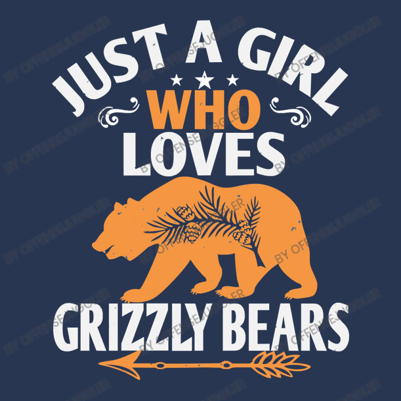 Bear Just A Girl Who Loves Grizzly Bears 499 Forest Ladies Denim Jacket by offensejuggler | Artistshot