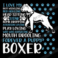 Boxer Dog I Love My Boxer Forever Funny Dog Owner Dog Lover Fun Boxers V-neck Tee | Artistshot