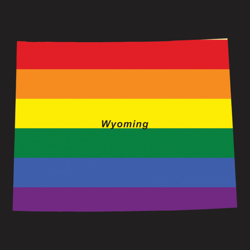Wyoming Rainbow Flag T-shirt | Artistshot