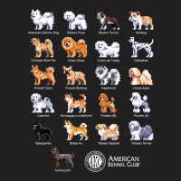 American Kennel Club Pixel Pups   Non Sporting T Shirt T-shirt | Artistshot