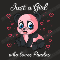 Bear Just A Girl Who Loves Pandas Cute Panda Lover Gift Design Ladies Fitted T-shirt | Artistshot