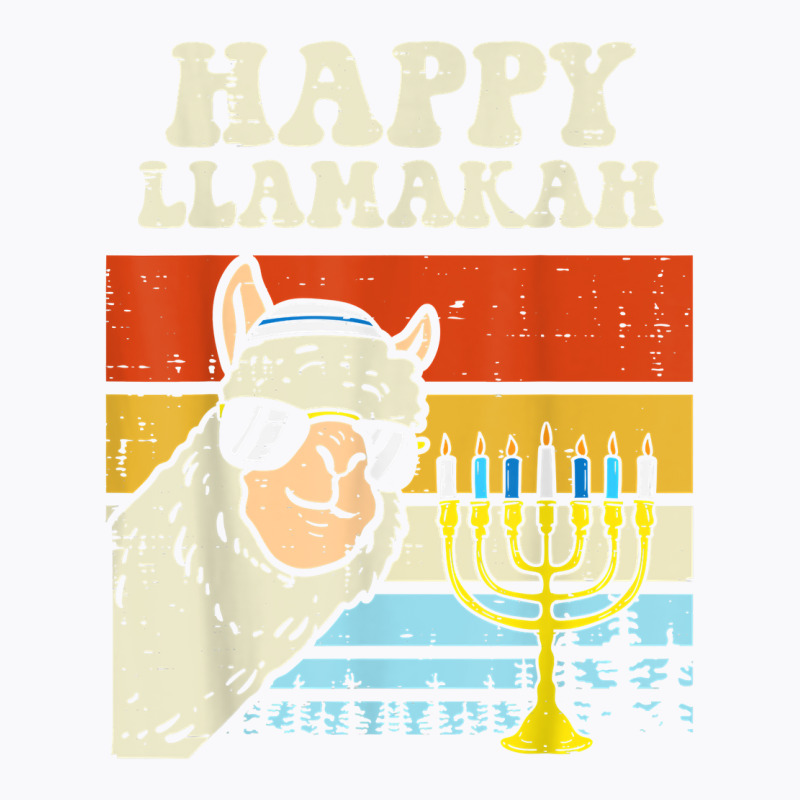 Happy Llamakah Jewish Llama Funny Hanukkah Pajamas Chanukah T Shirt T-shirt | Artistshot