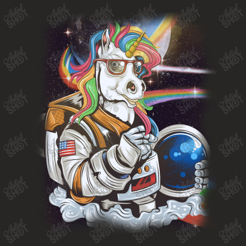 Perfect Astronaut Unicorn In The Space. Ladies Fitted T-Shirt by Maskef tiger | Artistshot