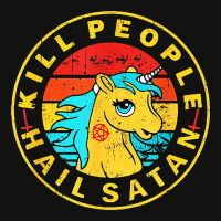 Kill People Hail Satan Vintage Retro Scorecard Crop Tee | Artistshot