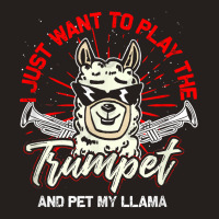 Trumpeter Llama Musical Instrument Trumpet T Shirt Tank Top | Artistshot