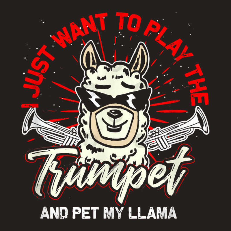 Trumpeter Llama Musical Instrument Trumpet T Shirt Tank Top | Artistshot