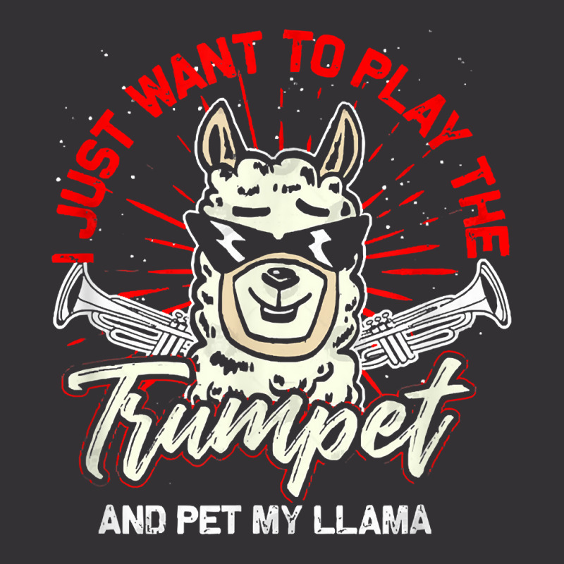 Trumpeter Llama Musical Instrument Trumpet T Shirt Vintage Short | Artistshot