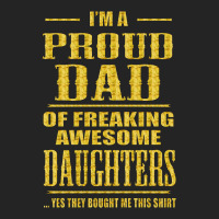 I'm Proud Dad Of Freaking Awesome Daughters 3/4 Sleeve Shirt | Artistshot
