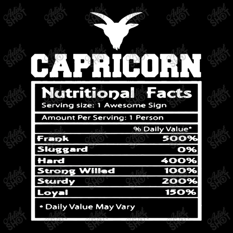 Capricorn Nutrition Facts Zipper Hoodie | Artistshot