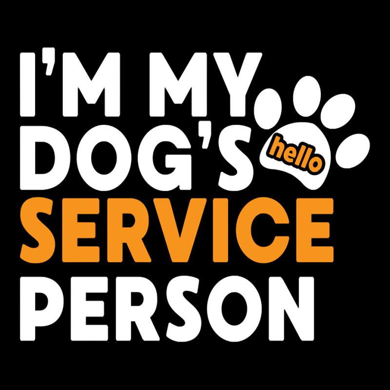 I Am My Dog's Service Person   Funny Assistance Dog Lover Long Sleeve Youth Hoodie by naythendeters2000 | Artistshot