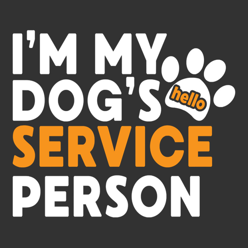 I Am My Dog's Service Person   Funny Assistance Dog Lover Long Sleeve Baby Bodysuit by naythendeters2000 | Artistshot