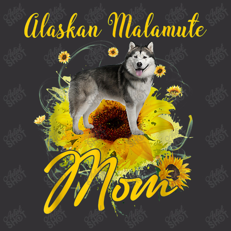 Sunflower Alaskan Malamute Mom Dog Lover Mother's Day Vintage Short | Artistshot