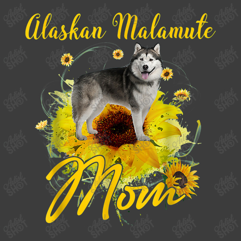 Sunflower Alaskan Malamute Mom Dog Lover Mother's Day Men's Polo Shirt | Artistshot