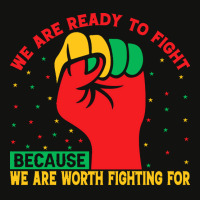 Juneteenth Gifts T  Shirt We Are Not Ready To Fight   Afro American Pr Scorecard Crop Tee | Artistshot