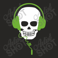 Music Lover Skull Headphones Ladies Fitted T-shirt | Artistshot