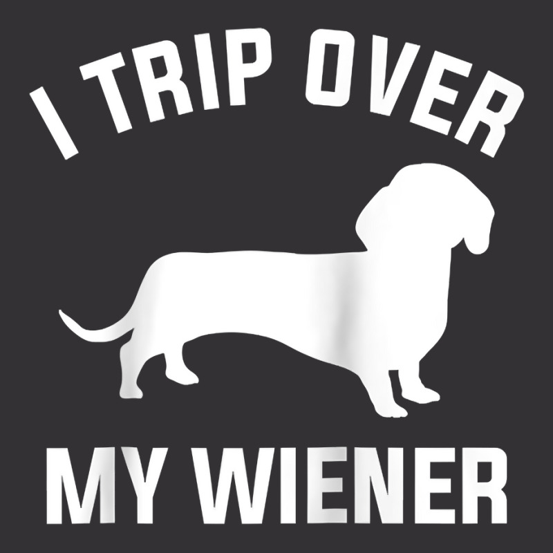 I Trip Over My Wiener For A Dachshund Dog Lover Raglan Baseball Tee Vintage Hoodie And Short Set | Artistshot