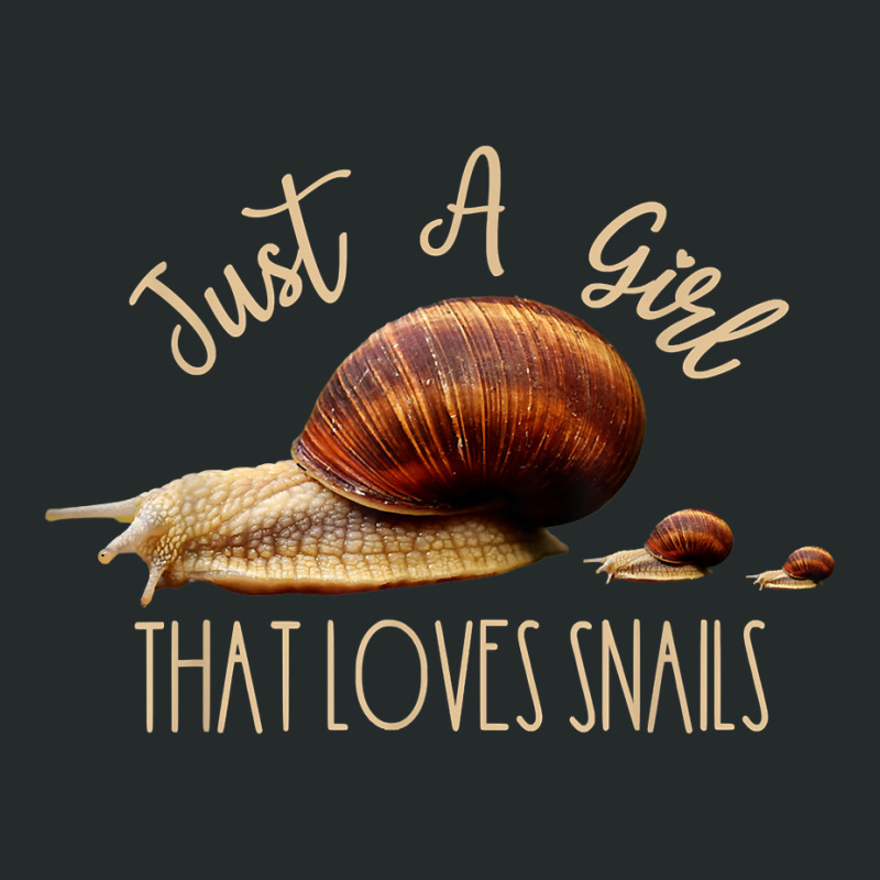 Just A Girl That Loves Snails Funny Snail Owner Gift T Shirt Women's Triblend Scoop T-shirt by JahmayaWhittle | Artistshot