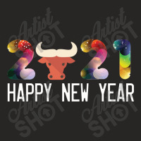 Welcome New Year 2021 Ladies Fitted T-shirt | Artistshot