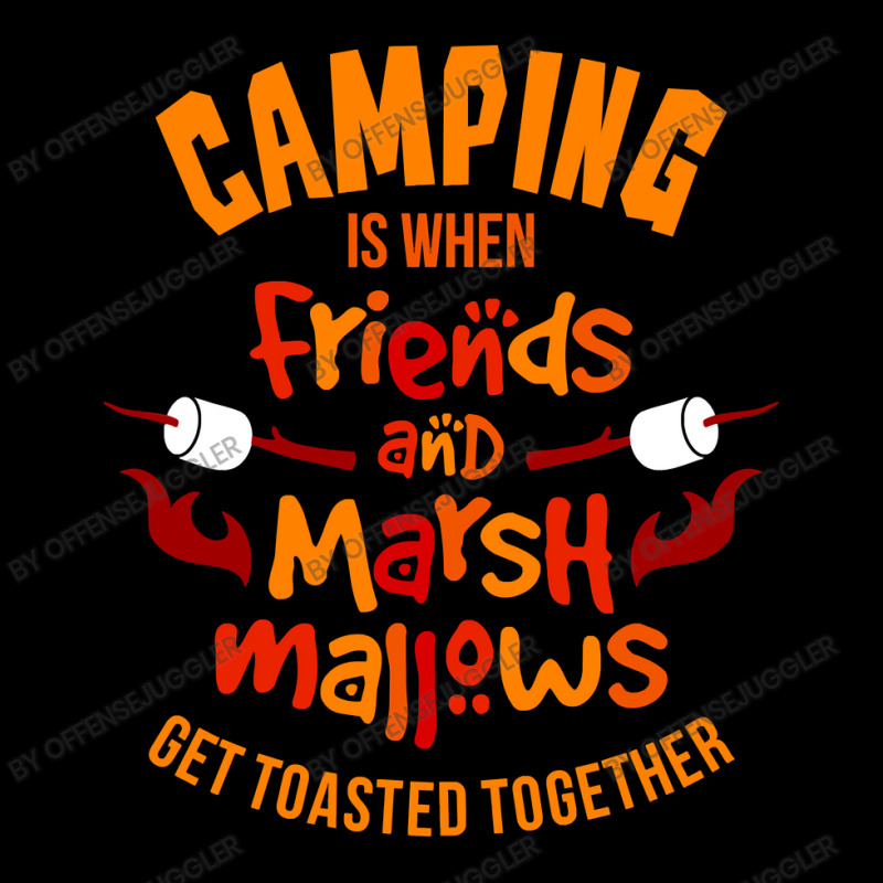 Camp Camping Friends And Marshmallows Camper Adjustable Cap | Artistshot